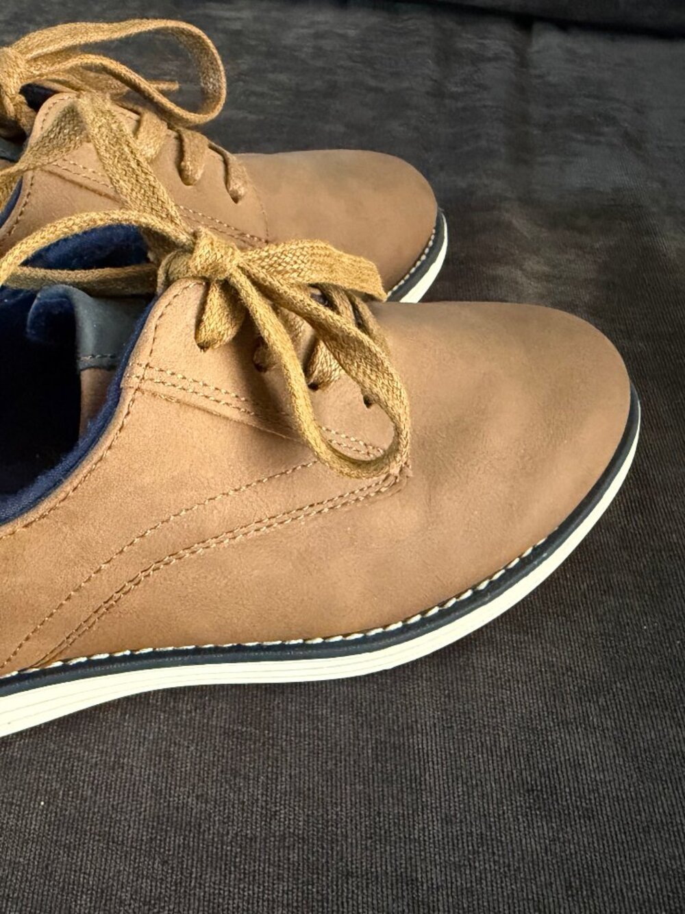 Boys Size 3 Cat and Jack Dress Shoes with laces